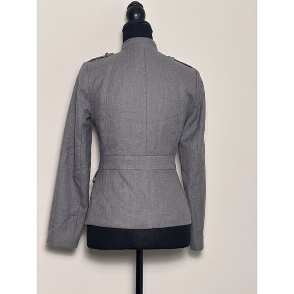 Banana Republic Women’s Military Style Gray Fitted Jacket Size 0P - Picture 6 of 16